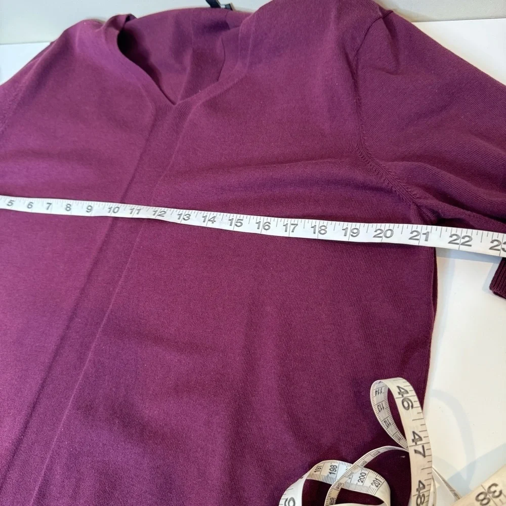 Talbots Women's Long Sleeve V-Neck Pullover Sweater Cotton Blend SZ XL